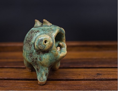 “Spheredozer“ Ceramic Tea Pet